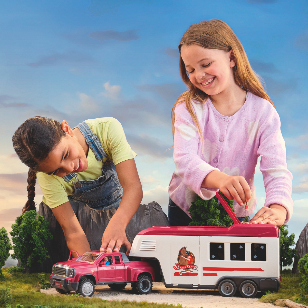 Camion Lakeside con rimorchio