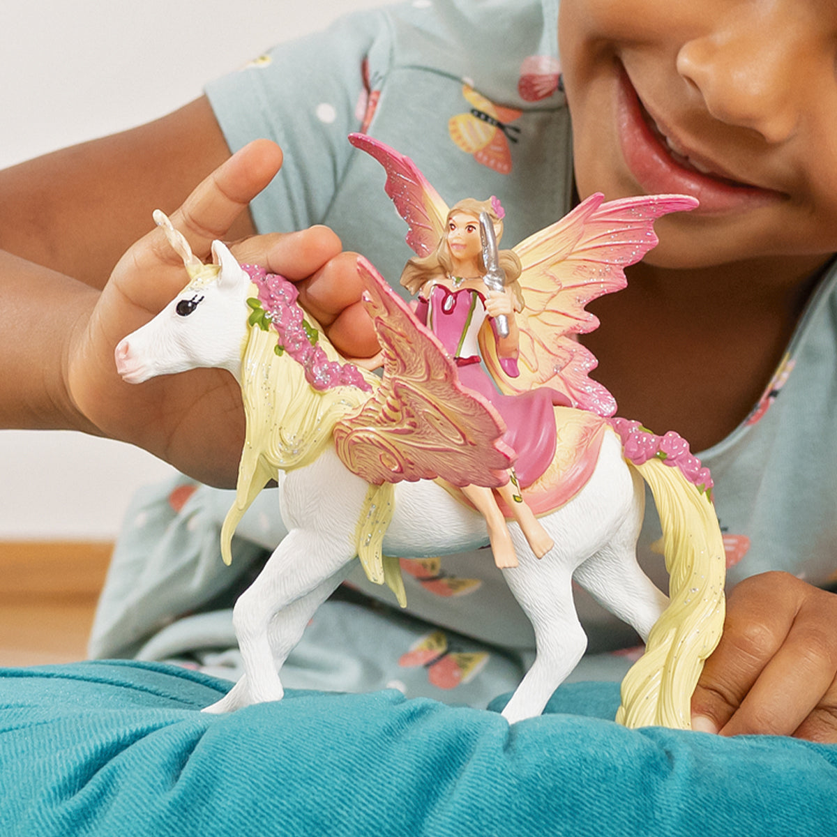 Fata Feya con unicorno Pegaso