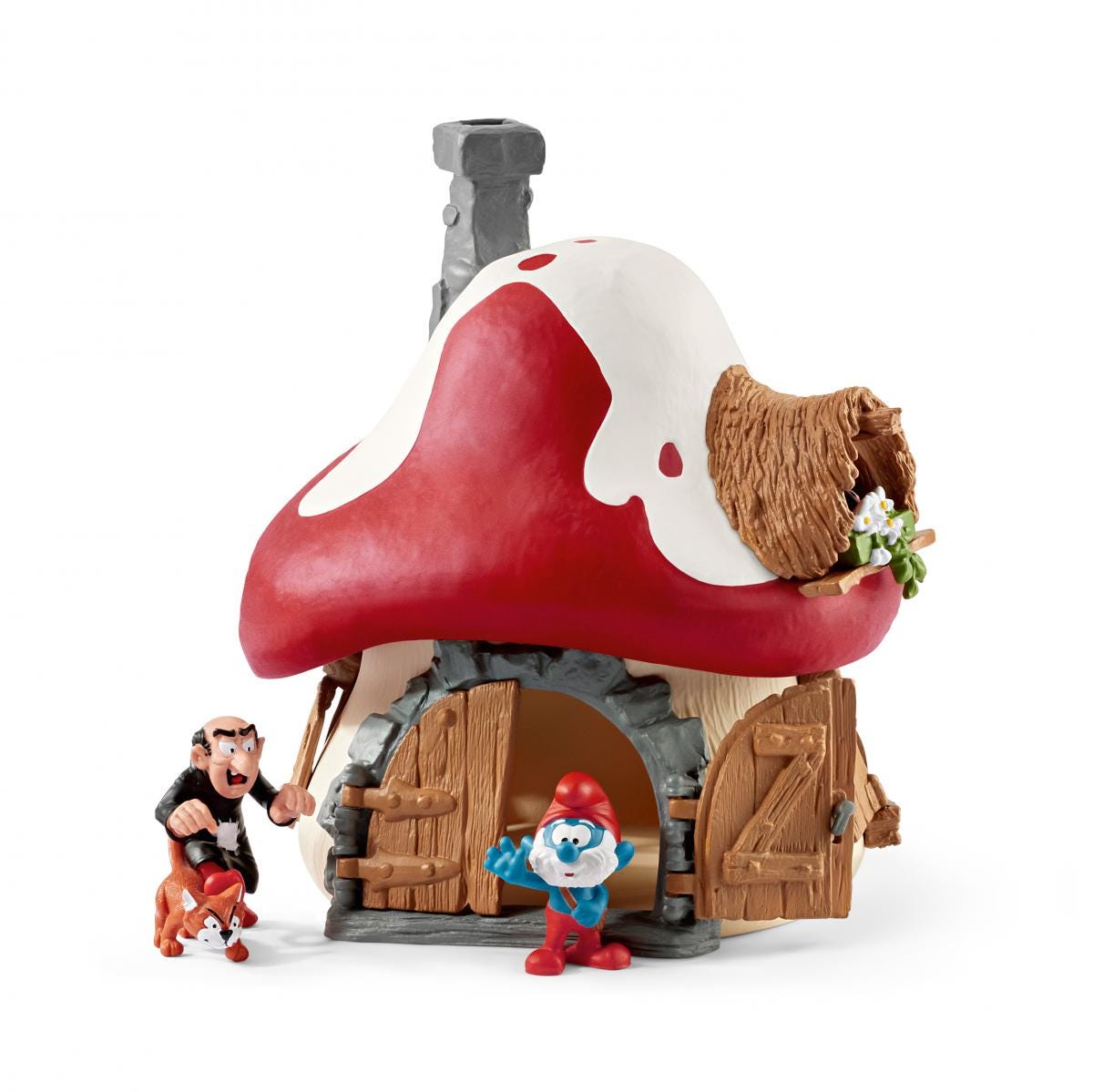 Casa dei Puffi con 2 figurine