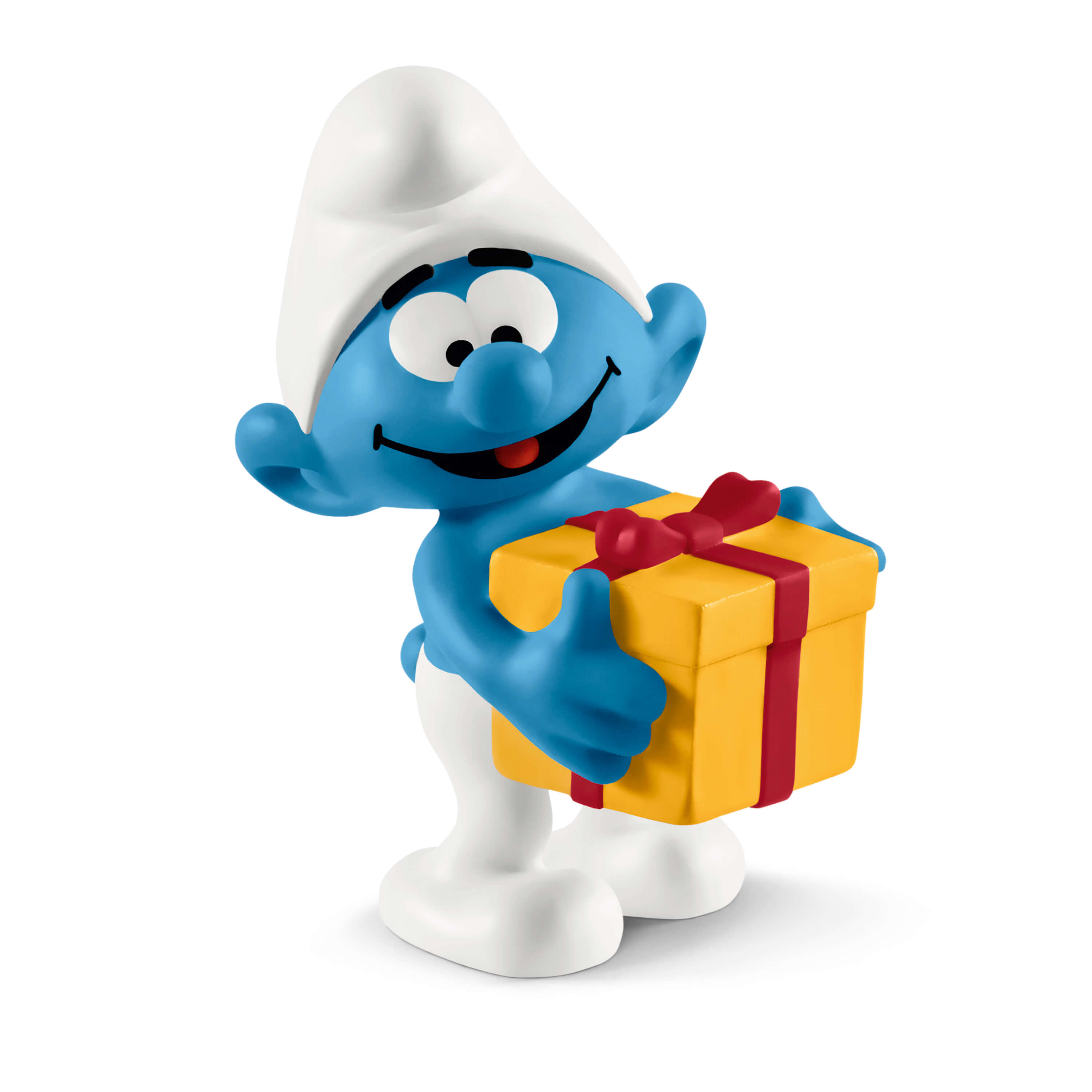 Smurf with present