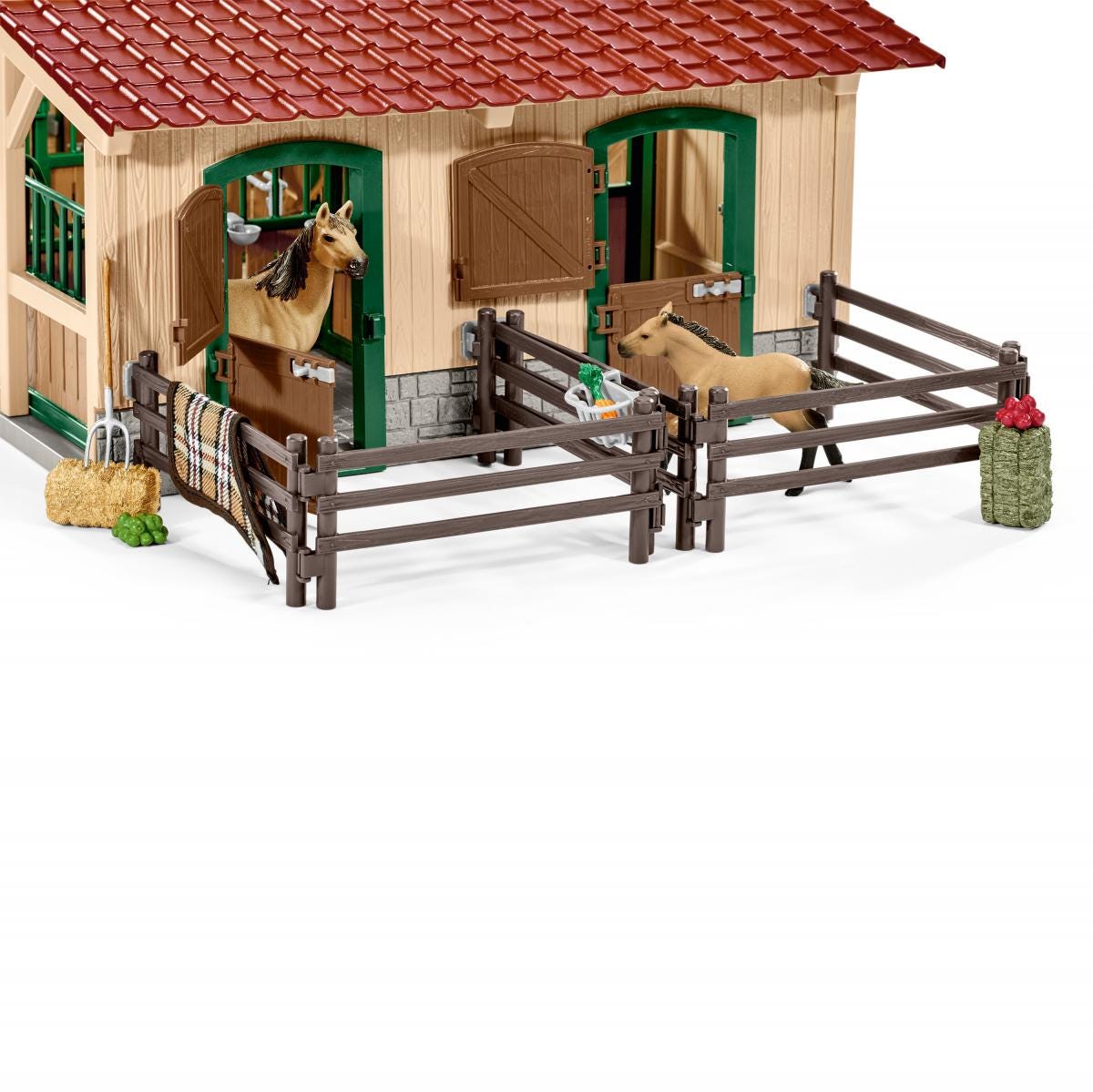 Stable with horses and accessories 42195 FARM WORLD | schleich