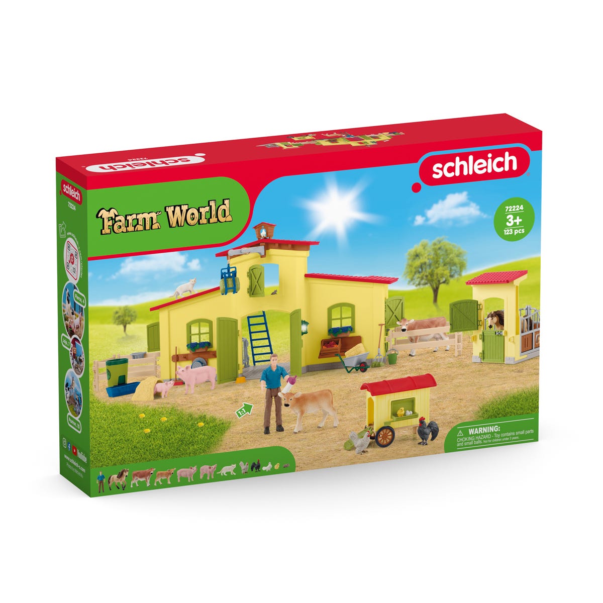 Fattoria con pollaio e box per cavalli 72224 FARM WORLD schleich